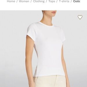 Me&Em ribbed cotton short sleeve T shirt